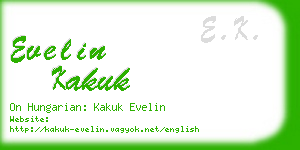 evelin kakuk business card